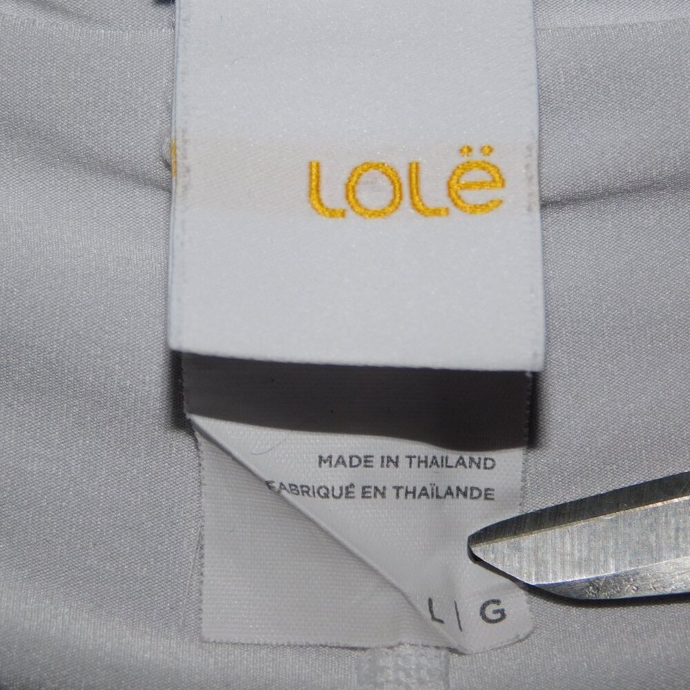 LOLE Gray White Cross Court Skort skirt with shorts Tennis Golf Womens L - Picture 5 of 11
